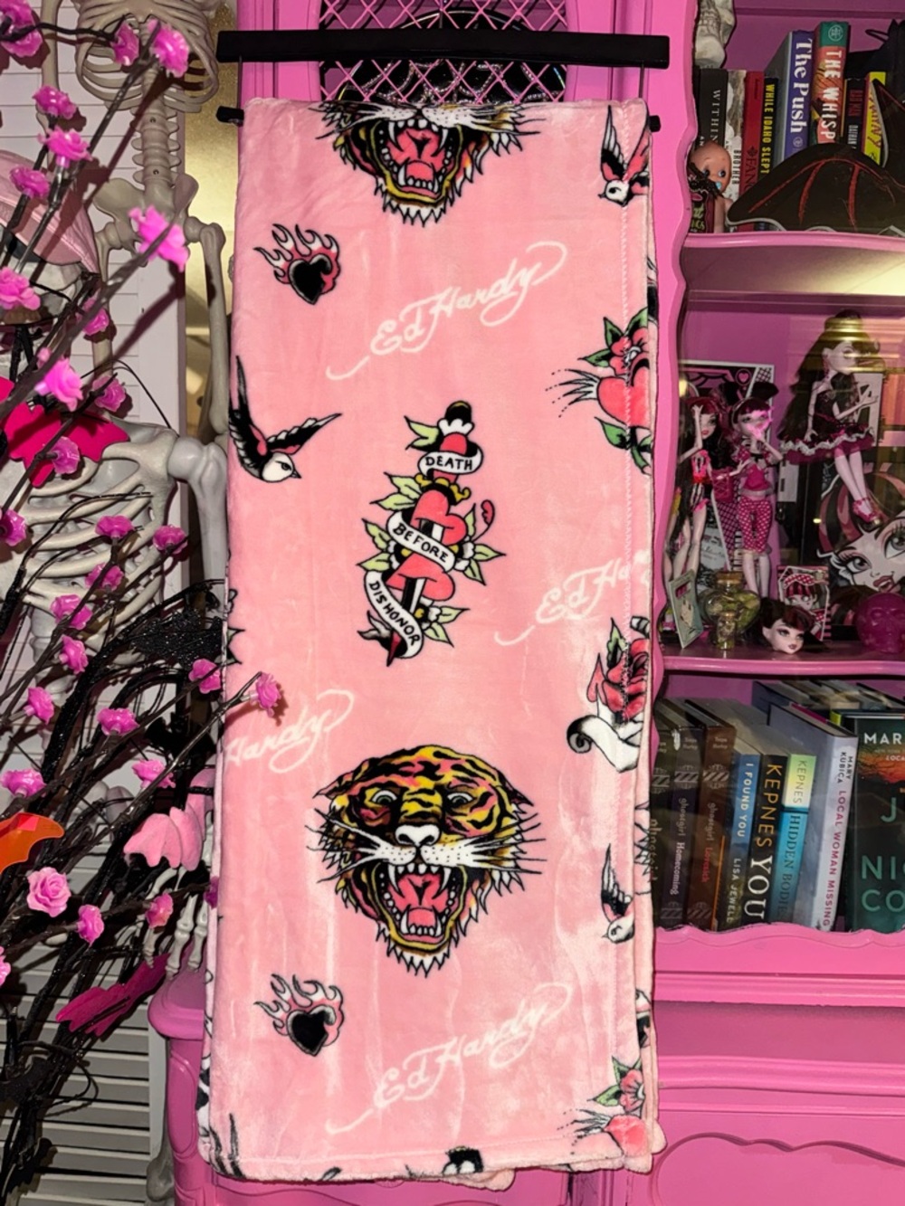 Ed Hardy throw blanket